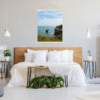 print coastal photography spain wood hangers fine art wall decor beach aesthetic poster living room wall art gift for traveler