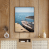 framed print boat photography travel wall art decor print ocean aesthetic poster living room sailboat wall art gift for traveler