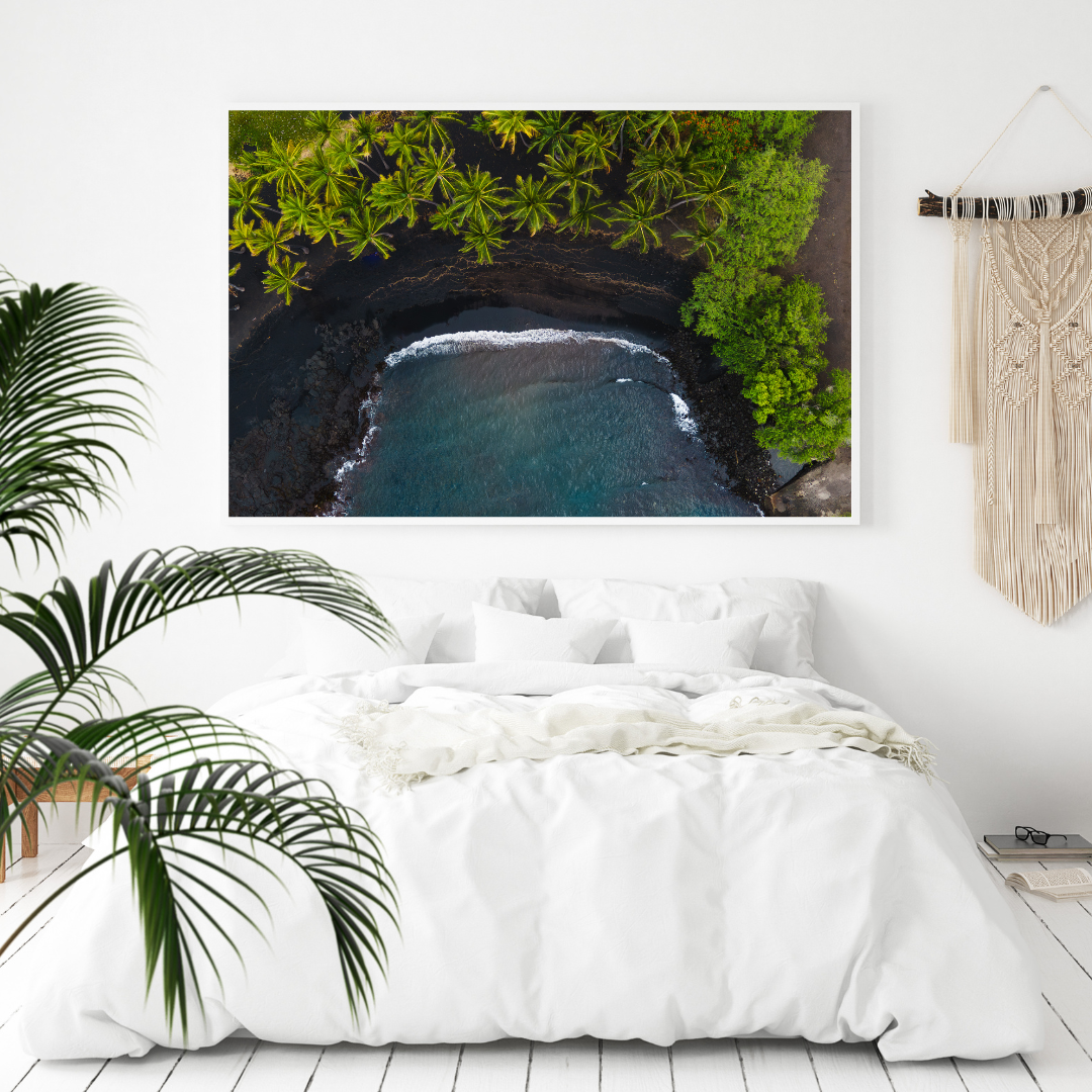 plage volcanique vue du ciel plage volcanique vue du ciel