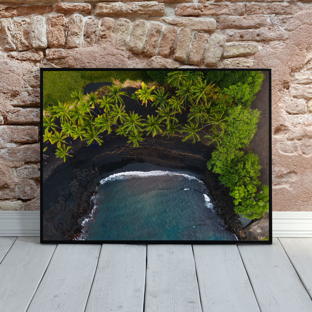 plage volcanique vue du ciel plage volcanique vue du ciel