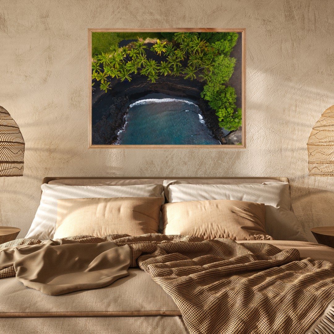 plage volcanique vue du ciel plage volcanique vue du ciel