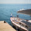 print boat photography fine art wall decor bedroom print ocean aesthetic poster living room wall art gift for traveler