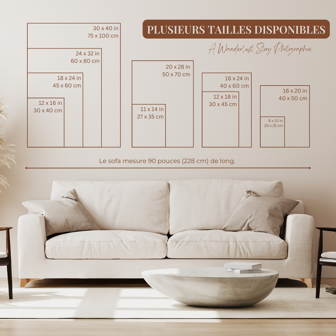 Guide de tailles sans cadre