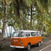 framed costa rica westfalia camper van print fine art print, wooden frame, travel photography print, costa rica photography, travel decor