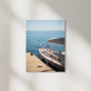 print boat photography fine art wall decor bedroom print ocean aesthetic poster living room wall art gift for traveler