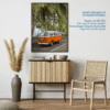 framed costa rica westfalia camper van print fine art print, wooden frame, travel photography print, costa rica photography, travel decor