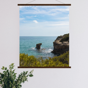 print coastal photography spain wood hangers fine art wall decor beach aesthetic poster living room wall art gift for traveler