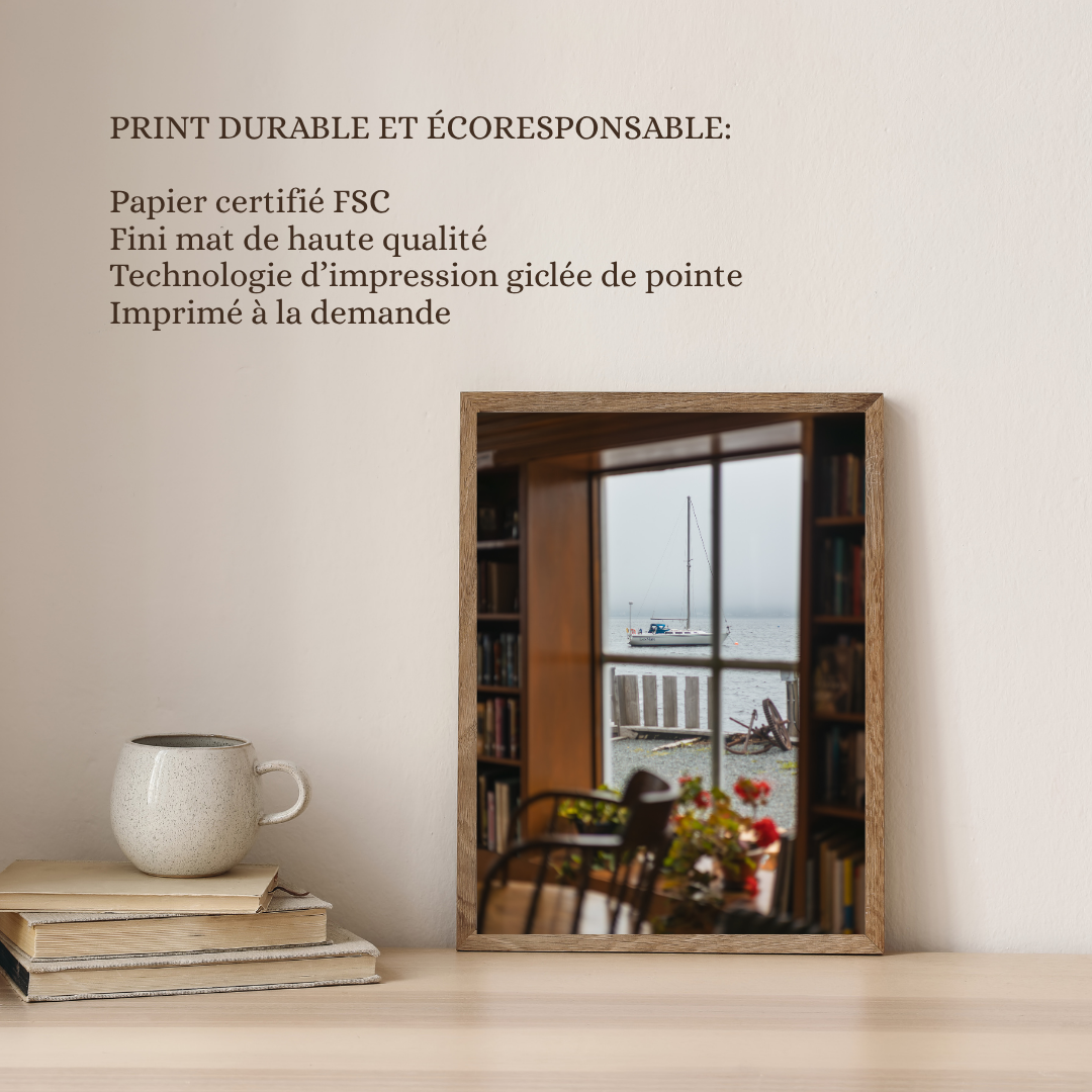 print sailboat canada photography travel art wall bedroom print coastal aesthetic poster living room wall art boat photo gift for traveler