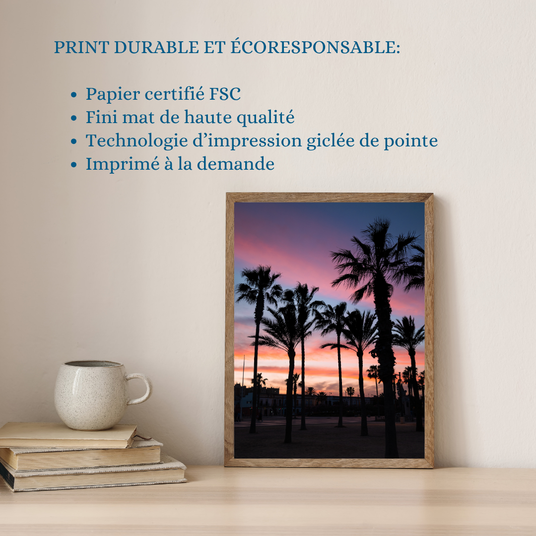 fin de journée à valence avec cadre en bois fin de journée à valence avec cadre en bois